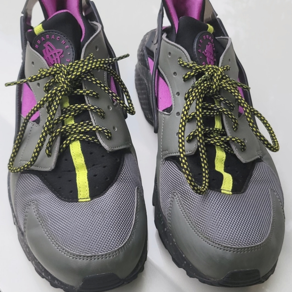 Nike Air Huarache Run SU River Rock Bright Cactus